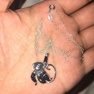 Monkey necklace, regular length chain!